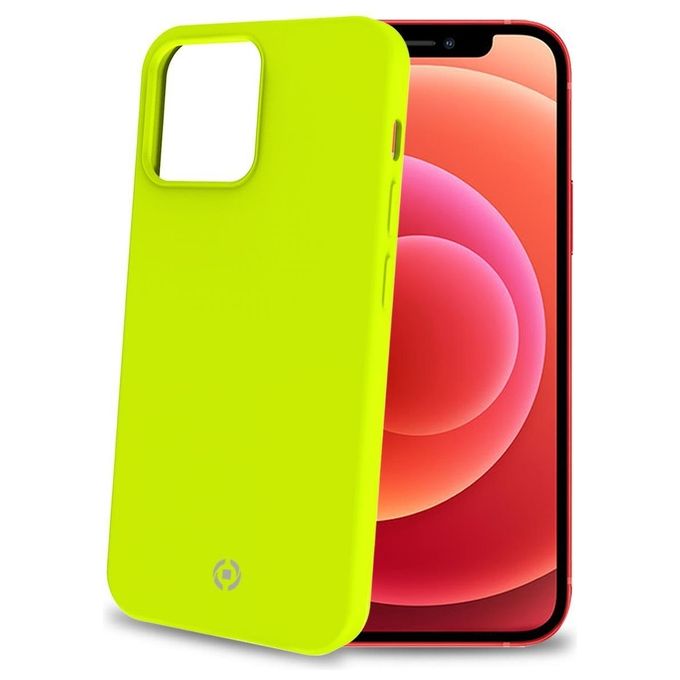 Celly Cromo Fluo Cover per iPhone 13 Mini Giallo