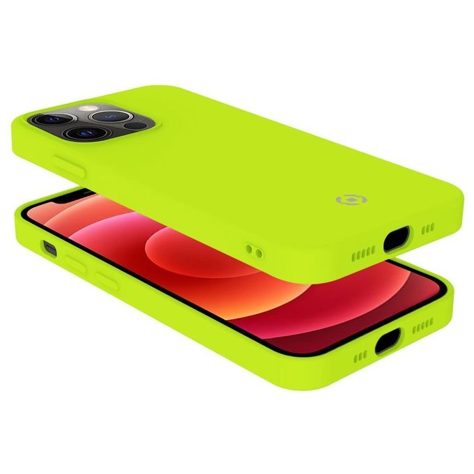 Celly Cromo Fluo Cover per iPhone 13 Pro Giallo