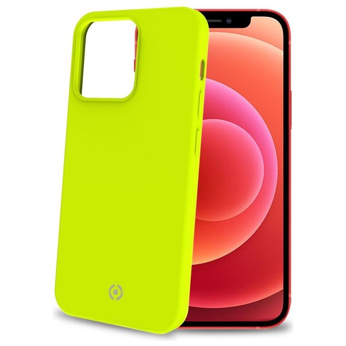 Celly Cromo Fluo Cover per iPhone 13 Pro Giallo