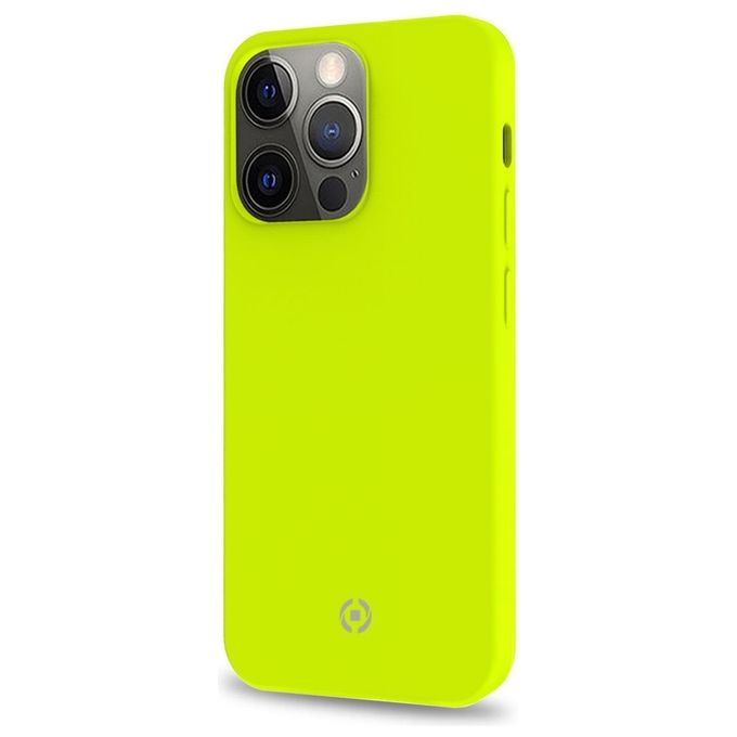 Celly Cromo Fluo Cover per iPhone 13 Pro Giallo