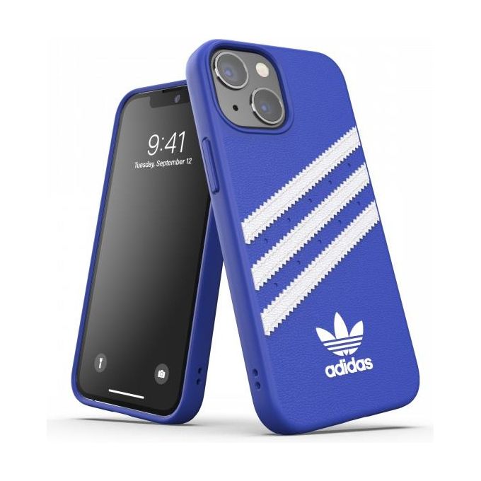 Adidas Samba Cover per iPhone 13 Mini Blu-Bianco