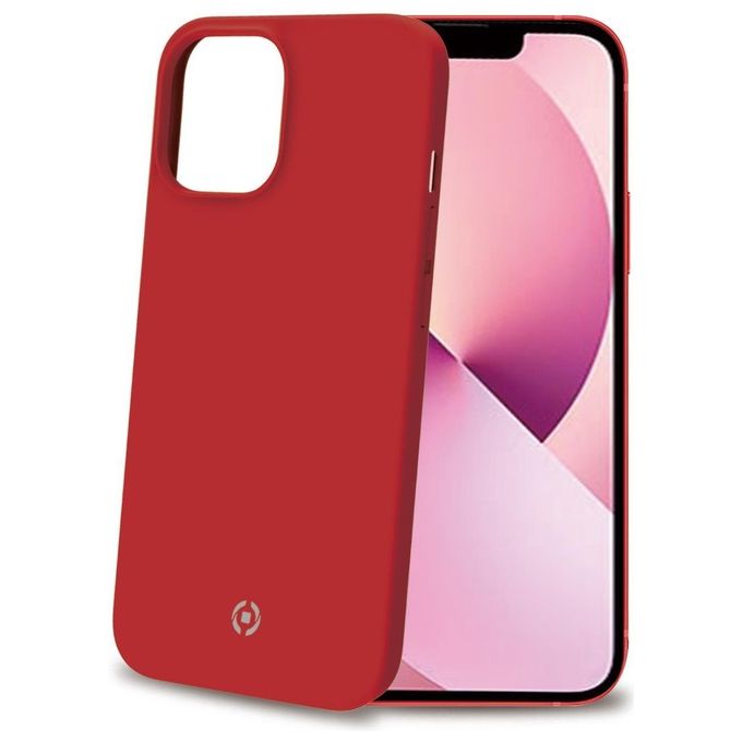 Celly Feeling Cover per iPhone 13 Mini Rosso