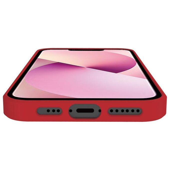 Celly Feeling Cover per iPhone 13 Mini Rosso