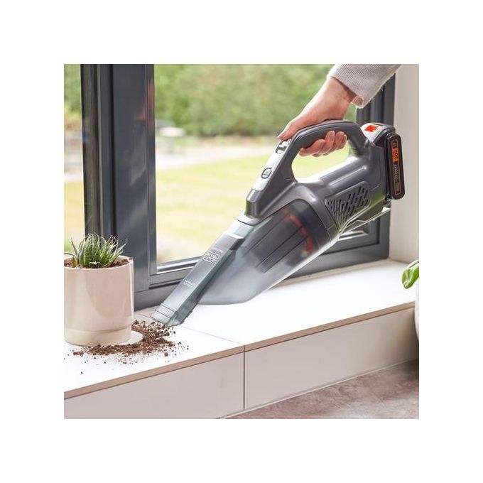 Black+Decker BCHV001C1 Aspirabriciole senza Sacchetto Nero-Grigio-Arancione