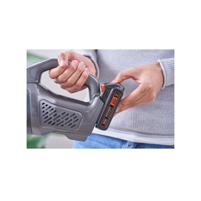 Black+Decker BCHV001C1 Aspirabriciole senza Sacchetto Nero-Grigio-Arancione