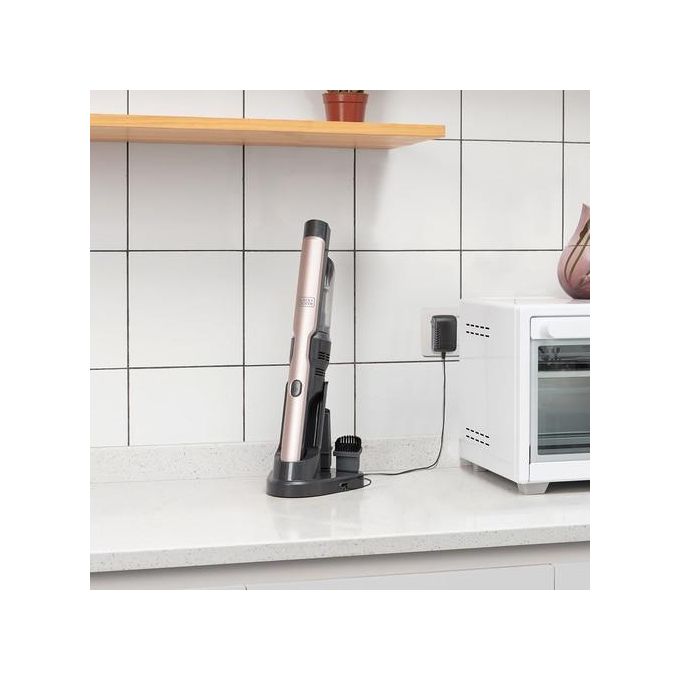 Black+Decker DVC320BRG Aspirabriciole senza Fili Portatile 12V Colore Rosa