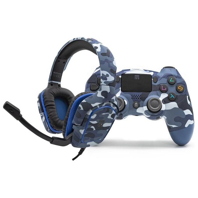 Xtreme Videogames Set Accessori BLU Game Kit Gamepad per PlayStation 4