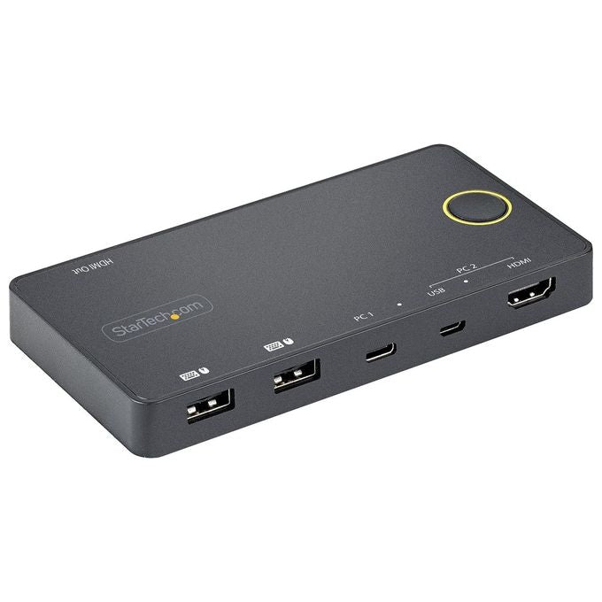 StarTech.com Switch Kvm Ibrido Usb-A + Hdmi e Usb-c A 2 Porte