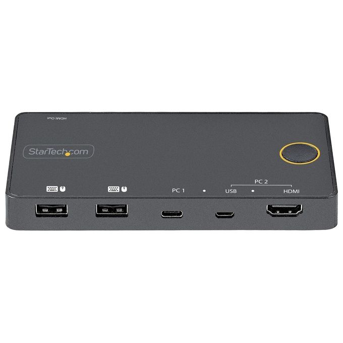 StarTech.com Switch Kvm Ibrido Usb-A + Hdmi e Usb-c A 2 Porte