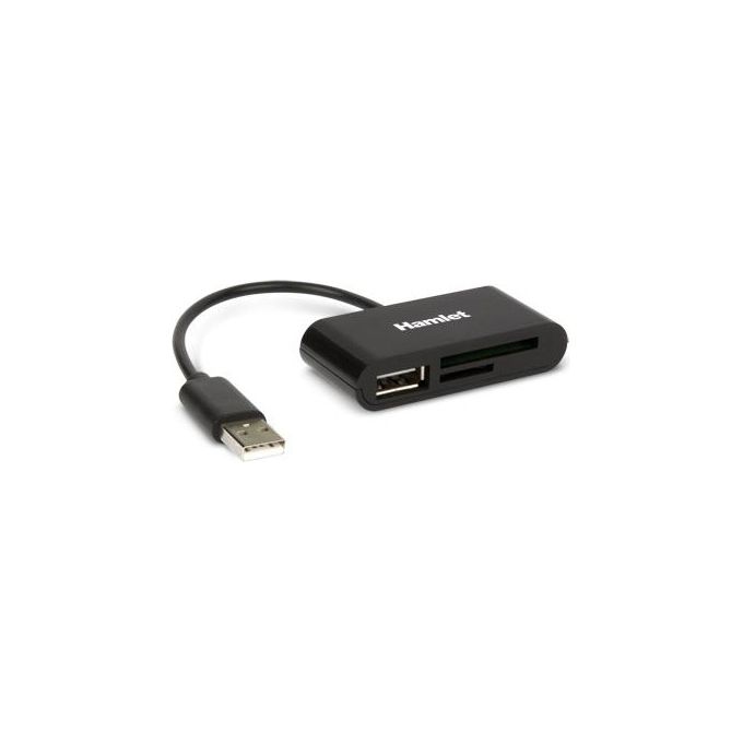 Hamlet Lettore Memorie SD MicroSD Usb-A