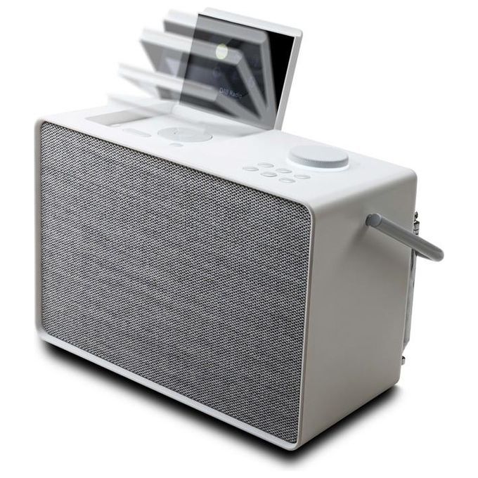 Pure Evoke Play Sistema Musicale Versatile per Interni ed Esterni Bluetooth 40W Cotton White