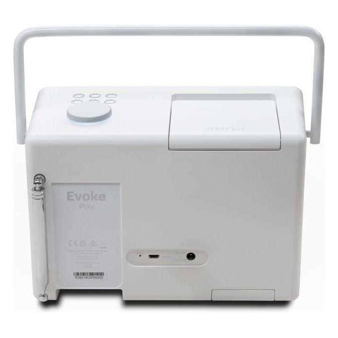 Pure Evoke Play Sistema Musicale Versatile per Interni ed Esterni Bluetooth 40W Cotton White