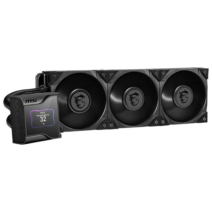 MSI MEG CORELIQUID S360 Dissipatore a Liquido 3x Silent gale 120mm Fan Silent Gale P14 Ips Lcd