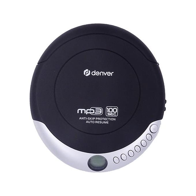 Denver DMP-391 Lettore CD Portatile Compatibile con Cd Cd-R e Cd-RW Funzione Anti-Shock Cuffie Incluse
