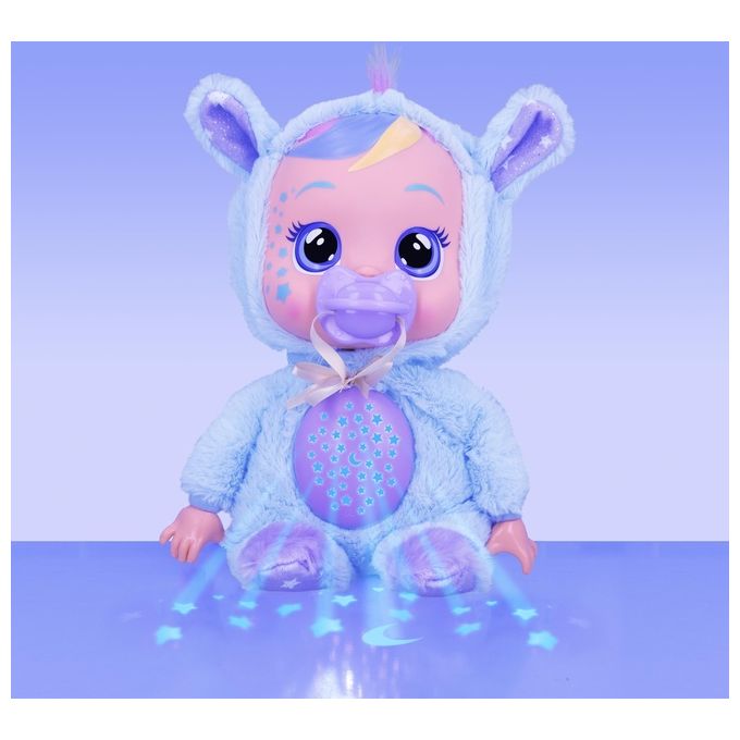 CRY BABIES Goodnight Starry Sky Jenna - Bambola per la Nanna e la Buonanotte con Lacrime Luminose