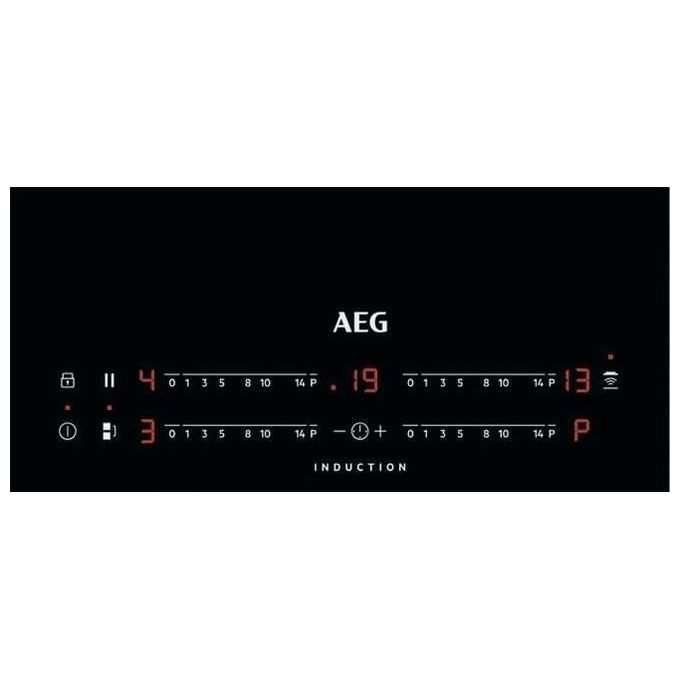 AEG IKB84443IB Piano Cottura a Induzione da Incasso 4 Zone Stop and Go 77 cm Nero