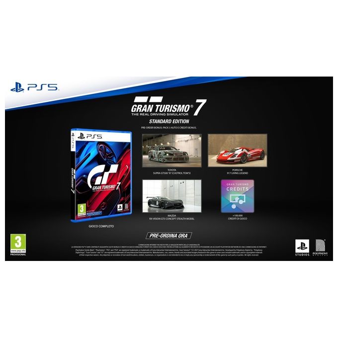 Sony Gran Turismo 7 Standard Edition Multilingua per PlayStation 5
