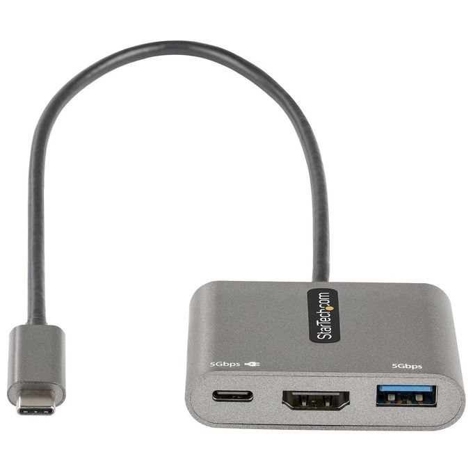 StarTech.com Adattatore Multiporta Usb c a Hdmi 4k Pd 30 Hub Usb 3.0