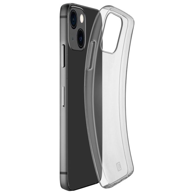 Cellular Line Cover Fine per iPhone 13 Cover in gomma morbida ultra sottile e trasparente