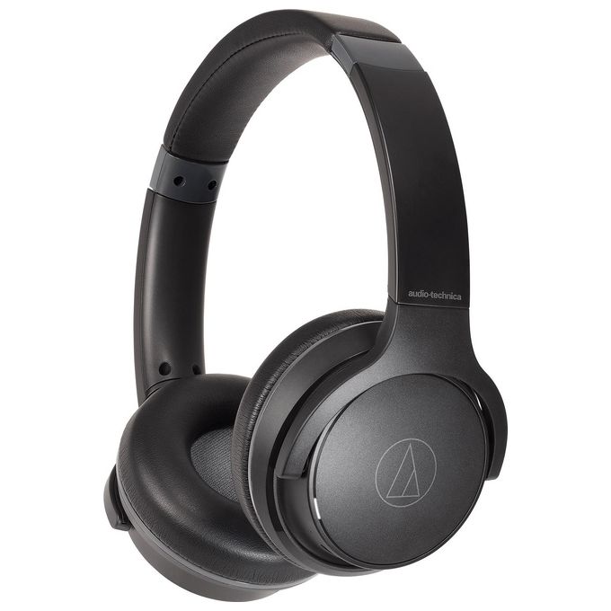Audio Technica ATH-S220BTBK Cuffia Wireless Bluetooth On-Ear con Cavo