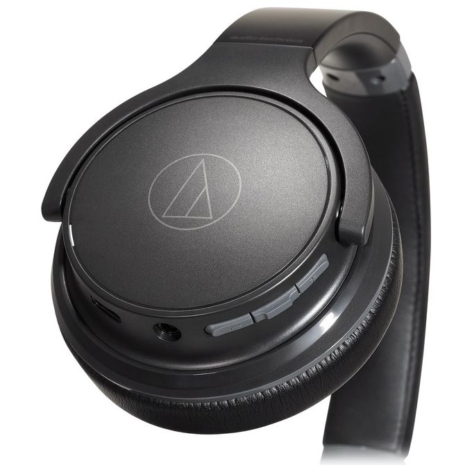 Audio Technica ATH-S220BTBK Cuffia Wireless Bluetooth On-Ear con Cavo