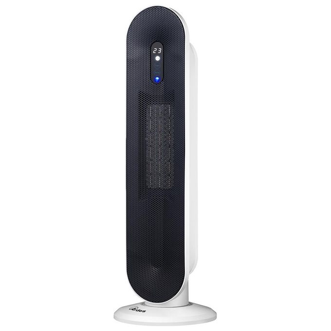 Ardes AR4P16 TATANKA Termoventilatore Ceramico a Torre Oscillante 2 Potenze e Timer 12 H con Display LCD Touch 2000W Frontale Nero