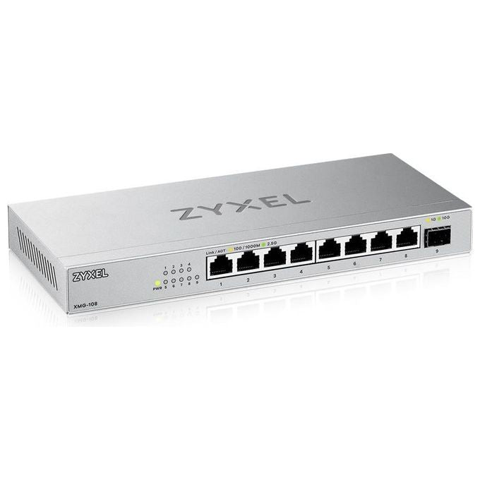 Zyxel XMG-108 Switch Non Gestito 8 Porte 2.5G Ethernet 100-1000-2500 Argento