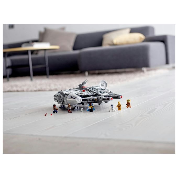 LEGO 75257 Star Wars Millennium Falcon Giocattolo da Costruire con 7 Minifigure e 1353 Pezzi colore Nero