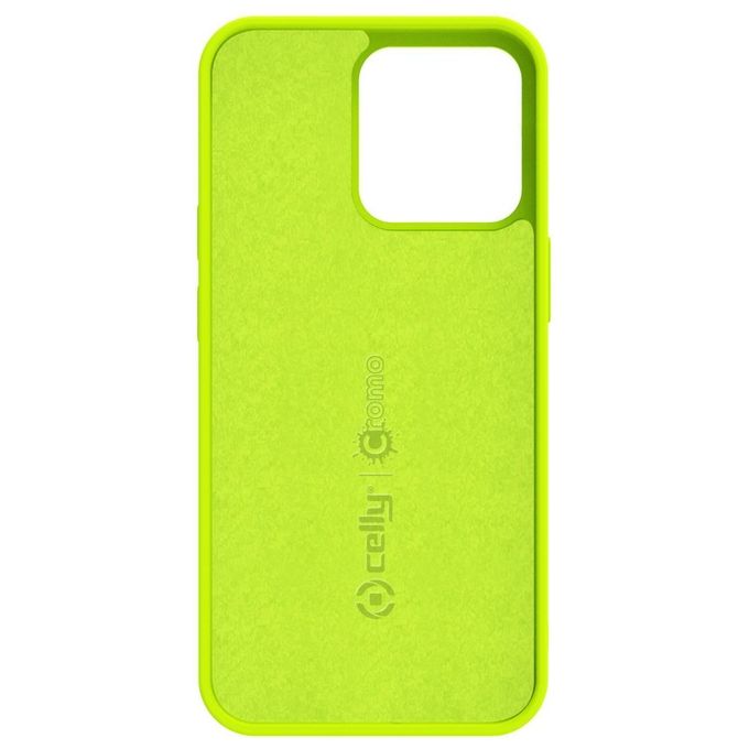 Celly Cromo Fluo Cover per iPhone 13 Pro Max Giallo