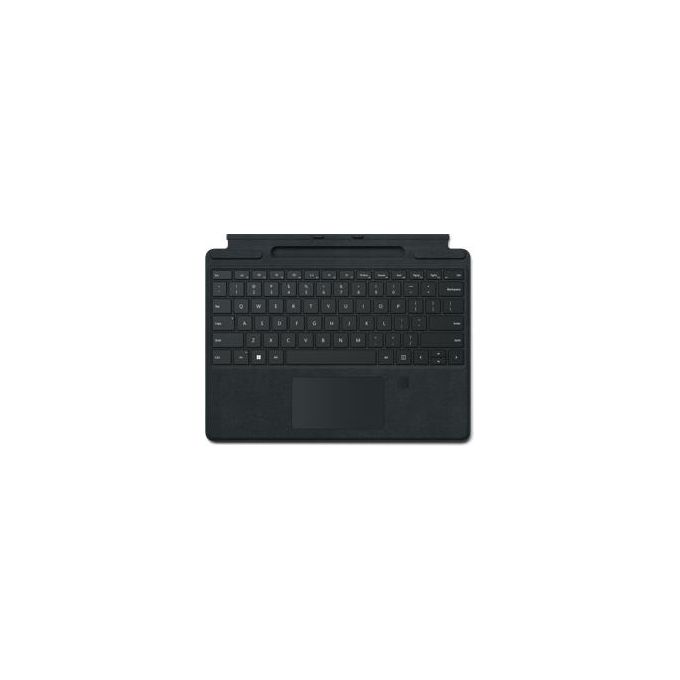 Microsoft Surface Pro Signature Keyboard con Fingerprint Reader Nero Cover Port Qwerty Italiano