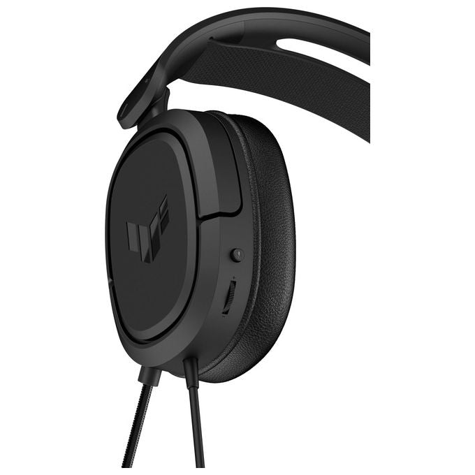 ASUS TUF Gaming H1 Cuffia Jack 3.5mm, 7.1 Surround, Compatibilita': PC+Mac+PS4-PS5+Nintendo Switch+Xbox (One e Serie X-S)+Dispositivi Mobile, Nero
