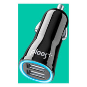 Cellular Line Caricabatterie da Auto Dual 2A Nero