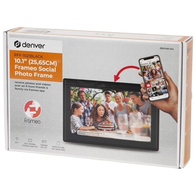 Denver Frameo PFF-1021 Cornice Digitale 10.1'' 16Gb Nero
