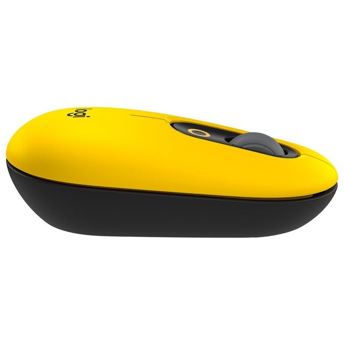 Logitech POP Mouse Ambidestro Wireless A Rf + Bluetooth Ottico 4000 Dpi Blast-Yellow