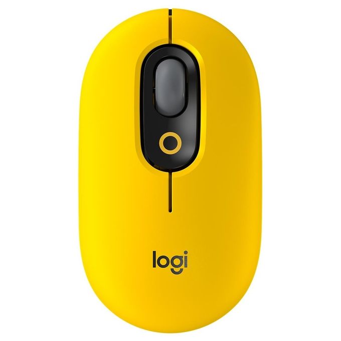 Logitech POP Mouse Ambidestro Wireless A Rf + Bluetooth Ottico 4000 Dpi Blast-Yellow