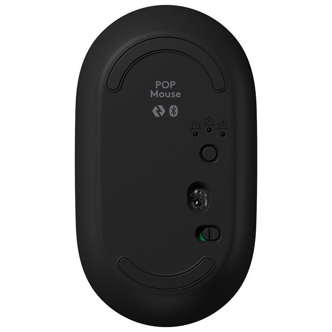Logitech POP Mouse Ambidestro Wireless A Rf + Bluetooth Ottico 4000 Dpi Blast-Yellow