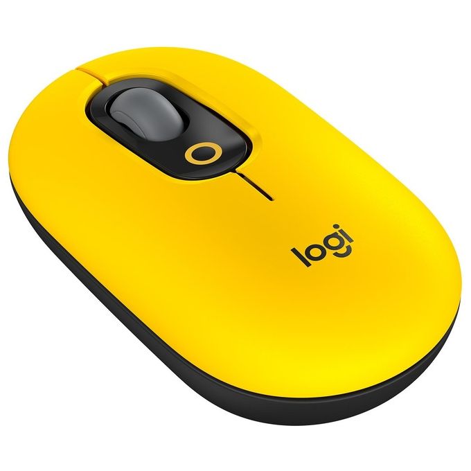 Logitech POP Mouse Ambidestro Wireless A Rf + Bluetooth Ottico 4000 Dpi Blast-Yellow