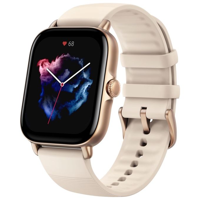Amazfit GTS 3 1.75'' Amoled GPS Sport Salute Notifiche Impermeabile Avorio