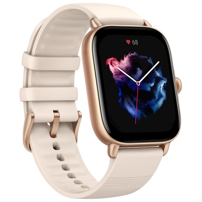 Amazfit GTS 3 1.75'' Amoled GPS Sport Salute Notifiche Impermeabile Avorio