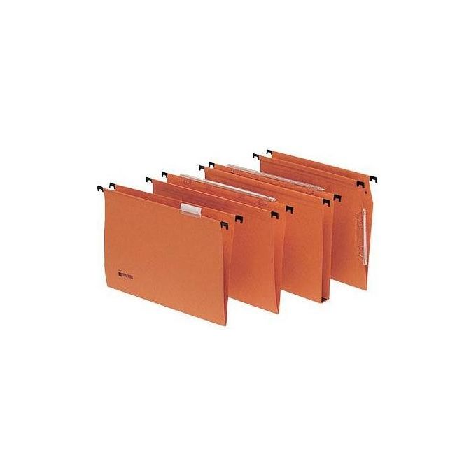 Cartelle sospese per cassetti King Mec - 33-U- 3 arancio