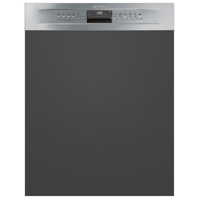 Smeg PL364CX Estetica Universale Lavastoviglie da Incasso con Frontalino a Vista 13 Coperti Classe energetica C 10+1 Programmi Inox