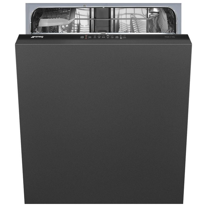 Smeg ST211DS Estetica Universale Lavastoviglie da Incasso a Scomparsa Totale 13 Coperti Classe energetica D 5 Programmi 60 cm Nero
