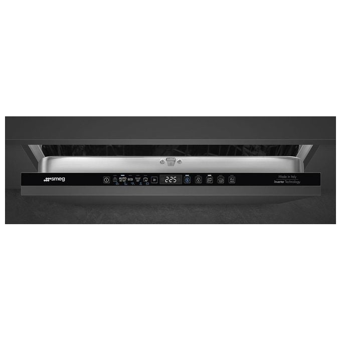 Smeg ST353BQL Estetica Universale Lavastoviglie da Incasso a Scomparsa Totale 14 Coperti Classe energetica B 10+1 Programmi 60 cm Nero