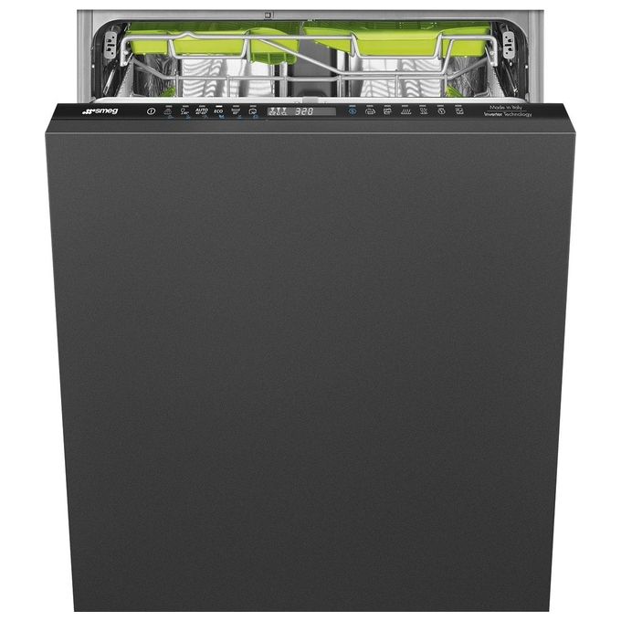 Smeg ST354BQL Estetica Universale Lavastoviglie da Incasso a Scomparsa Totale 14 Coperti Classe energetica B 12 Programmi 60 cm Nero