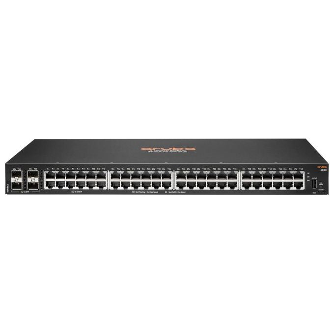 HP Enterprise Aruba 6000 48G 4SFP Switch L3 Gestito 48 x 10-100-1000 + 4 x Gigabit SFP Montabile su Rack CA 100-127 V - 200-240 V