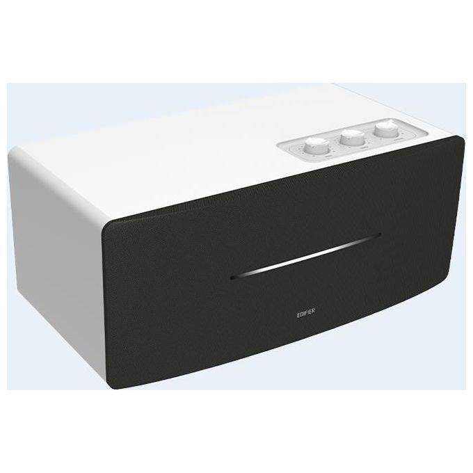 Edifier D12 Diffusore Stereo Bianco 70W Diffusore Singolo da Tavolo Bluetooth Bianco con Telecomando