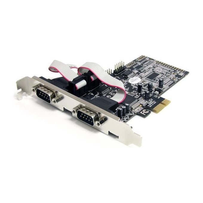 StarTech Scheda seriale PCI Express nativa a 4 porte RS-232 con 16550 UART