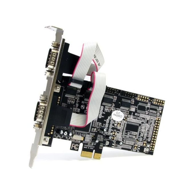 StarTech Scheda seriale PCI Express nativa a 4 porte RS-232 con 16550 UART