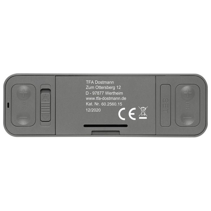TFA Dostmann 60.2560.15 TWIST Sveglia Radiocontrollata Grigio