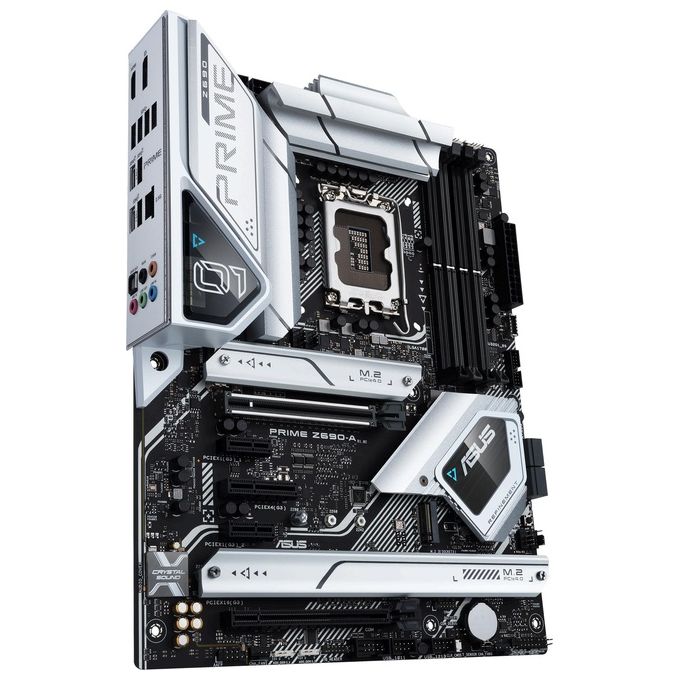 ASUS PRIME Z690-A Intel Z690 LGA 1700 ATX con PCIe 5.0, quattro slot M.2, 16+1 stadi di alimentazione DrMOS, DDR5, HDMI, DisplayPort, Intel 2.5 Gb Ethernet, USB 3.2 Gen 2x2 Type-C, USB 3.2 Gen 2 Type-C frontale, supporto Thunderbolt 4 e illuminazione Aura